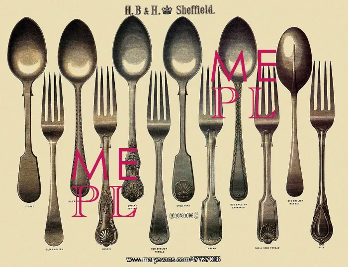 : Collection of Spoons and Forks : Collection of Spoons and Forks