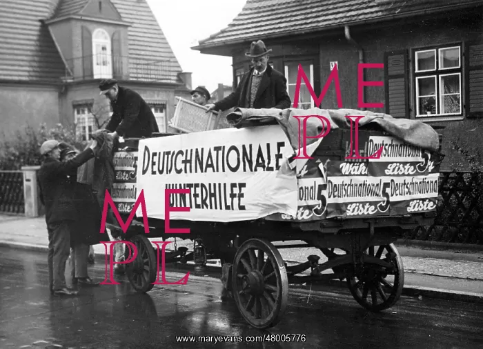  : Collection for the winter aid of the DNVP, 1932