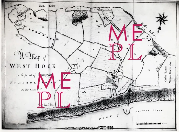 : Colliery map of Hook, Pembrokeshire, South Wales : Colliery map of Hook, Pembrokeshire, South Wales