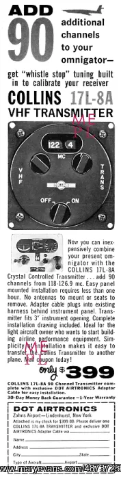 : Collins 17L-8A VHF Transmitter - DOT Airtronics : Collins 17L-8A VHF Transmitter - DOT Airtronics