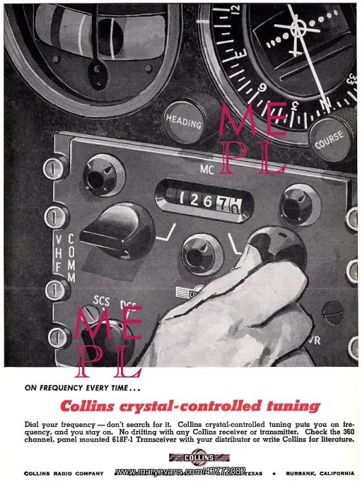 : Collins Avionics - Collins 618F-1 VHF Transceiver : Collins Avionics - Collins 618F-1 VHF Transceiver