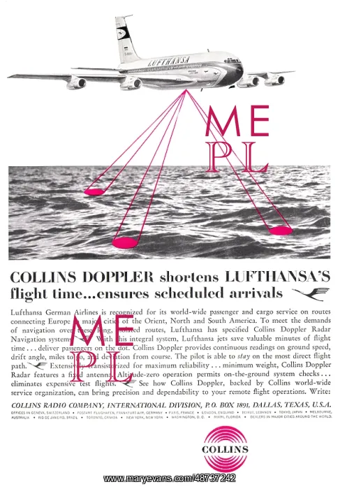 : Collins Doppler Radar Navigation System 1961 : Collins Doppler Radar Navigation System 1961