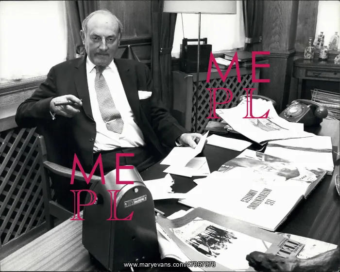 : Colonel David Stirling in his office : Colonel David Stirling in his office