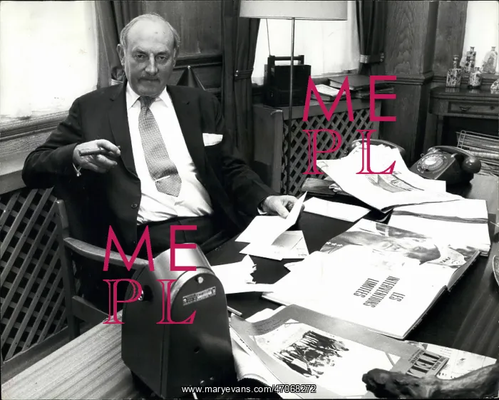 : Colonel David Stirling in his office : Colonel David Stirling in his office