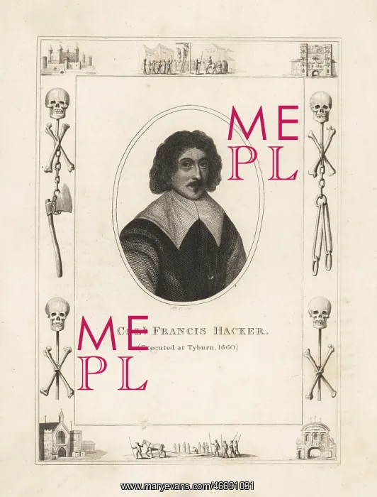 : Colonel Francis Hacker, executed at Tyburn 1660 : Colonel Francis Hacker, executed at Tyburn 1660