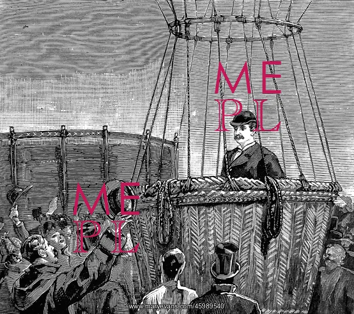  : Colonel Frederick Burnaby in his hot air balloon