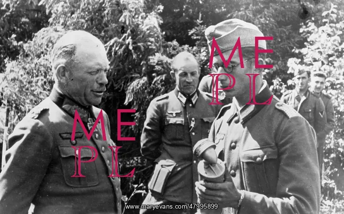 : Colonel General Heinz Guderian (left), Commander of : Colonel General Heinz Guderian (left), Commander of