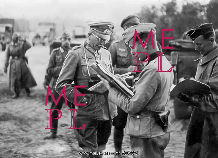 : Colonel General Heinz Guderian (left), General of : Colonel General Heinz Guderian (left), General of
