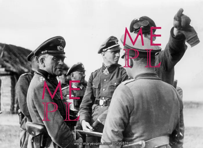 : Colonel General Heinz Guderian (left), General of : Colonel General Heinz Guderian (left), General of