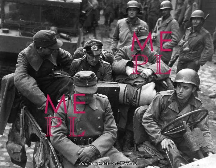 : Colonel Gerhard Wilck and his staff in captivity, 1944 : Colonel Gerhard Wilck and his staff in captivity, 1944