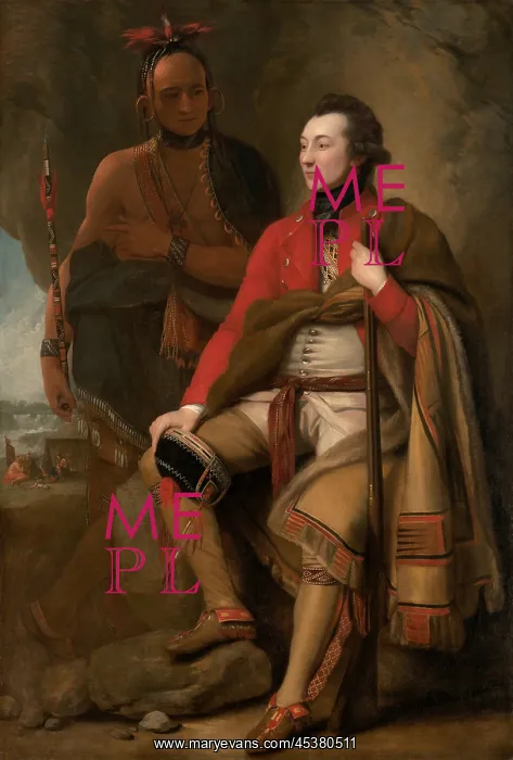 : Colonel Guy Johnson and Karonghyontye (aka : Colonel Guy Johnson and Karonghyontye (aka