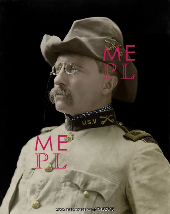 : Colonel Theodore Roosevelt in the uniform of 1st : Colonel Theodore Roosevelt in the uniform of 1st