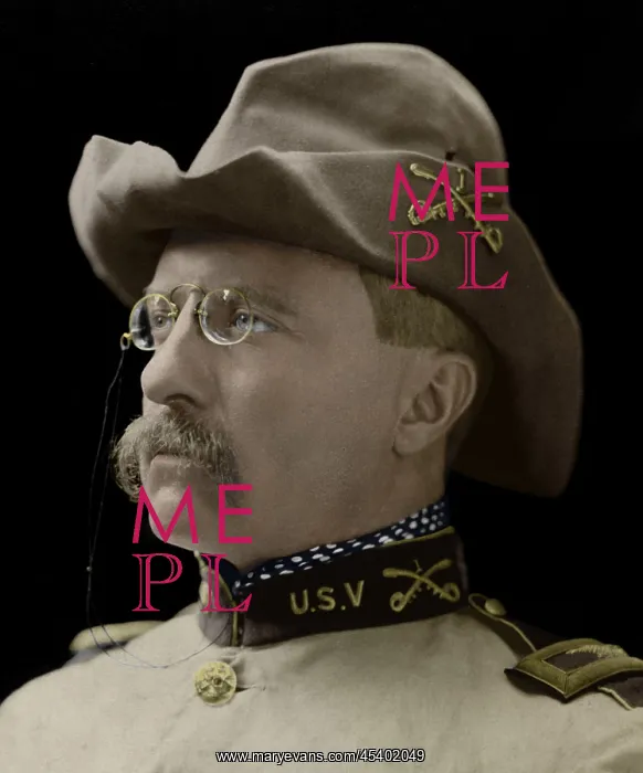: Colonel Theodore Roosevelt in the uniform of 1st : Colonel Theodore Roosevelt in the uniform of 1st