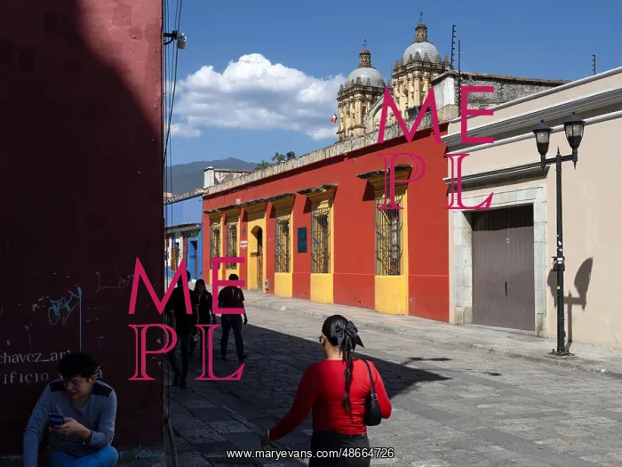 : Colonial buildings, Oaxaca, Mexico : Colonial buildings, Oaxaca, Mexico