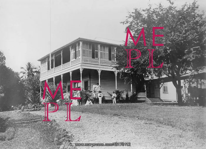 : Colonial buildings in Samoa, 1910 : Colonial buildings in Samoa, 1910