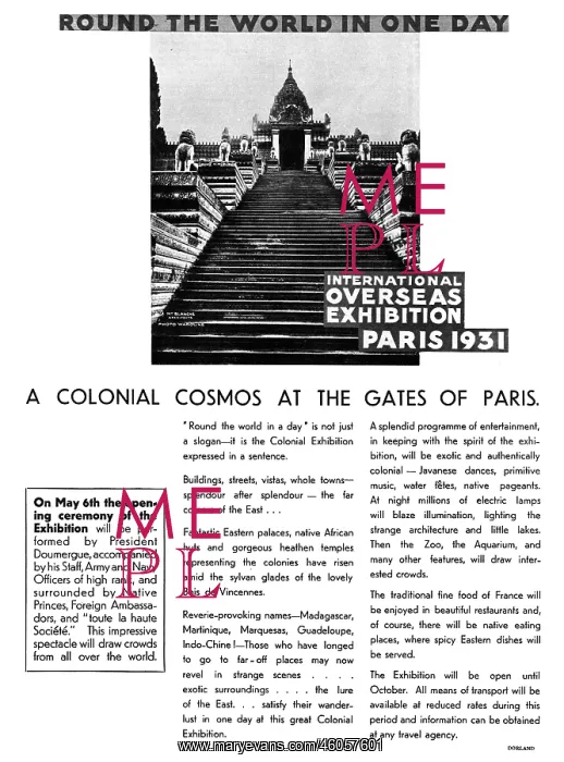 : Colonial Exhibition 1931 : Colonial Exhibition 1931