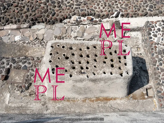 : Colonial foundation, Templo Mayor, Mexico City, Mexico : Colonial foundation, Templo Mayor, Mexico City, Mexico