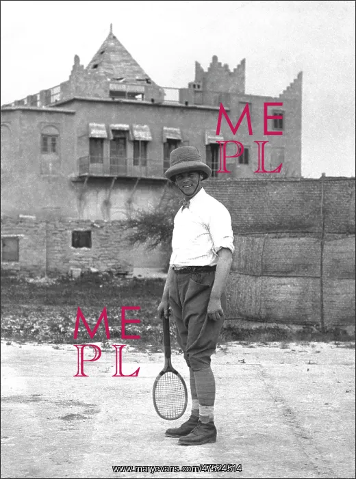 : Colonial gent plays tennis, Iran : Colonial gent plays tennis, Iran