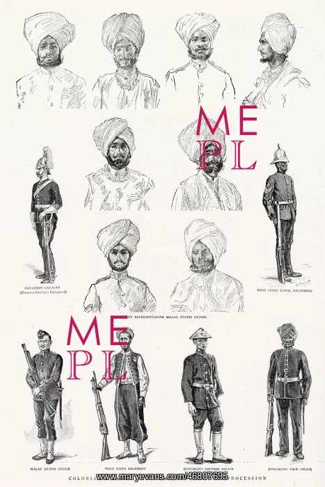: Colonial Troops who took part in the Jubilee procession : Colonial Troops who took part in the Jubilee procession