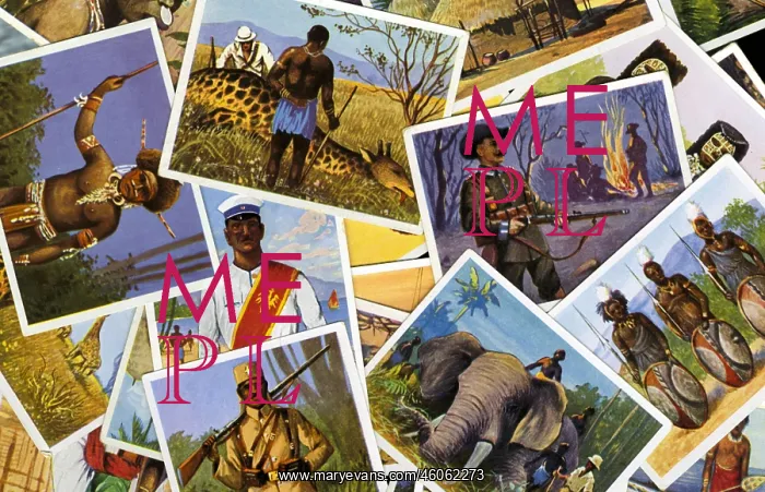 : colonialism, collection cards with the German : colonialism, collection cards with the German