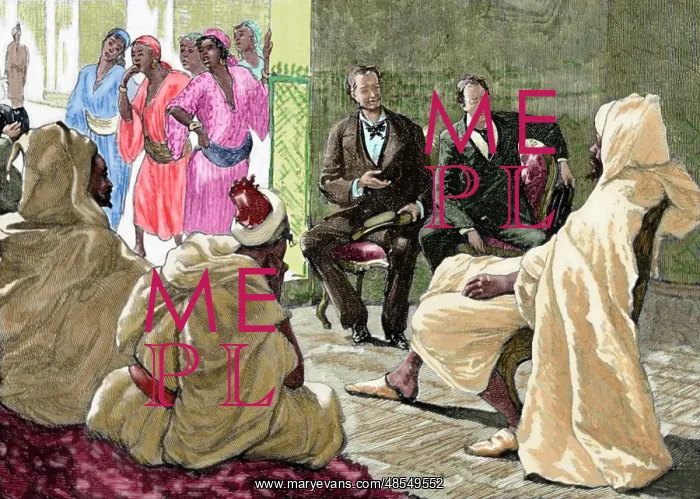 : Colonialism. Morocco. Reception of the Grand Vizier to a Fre : Colonialism. Morocco. Reception of the Grand Vizier to a Fre