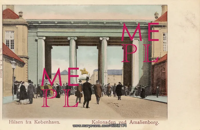 : Colonnade of the Amalienborg Palace : Colonnade of the Amalienborg Palace