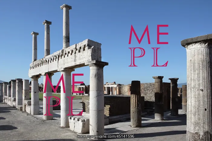  : Colonnade Around the Forum, Pompeii, Italy