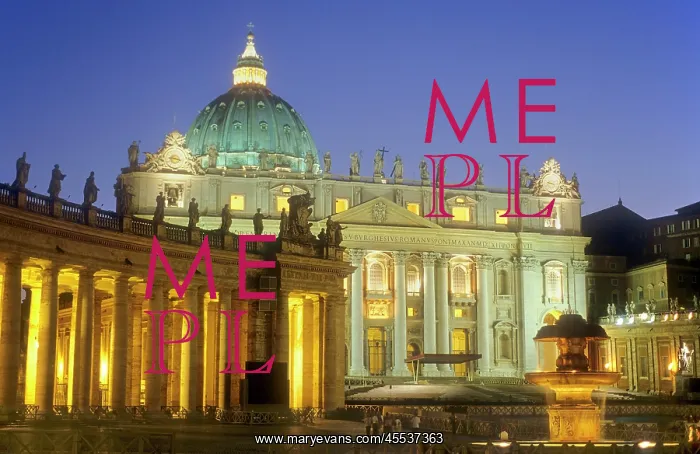 : Colonnade of St Peter's Square of Vatican, by Bernini : Colonnade of St Peter's Square of Vatican, by Bernini