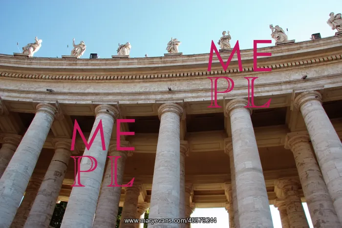 : Colonnade of St. Peter's Square, Vatican, by Bernini : Colonnade of St. Peter's Square, Vatican, by Bernini
