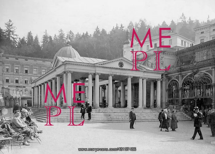 : At the colonnades at Marianske Lazne : At the colonnades at Marianske Lazne