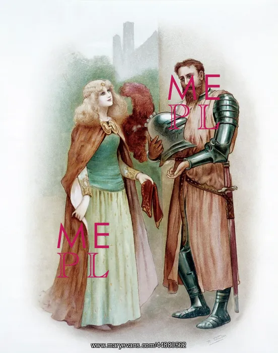  : Color Illustration Of Knight Lancelot