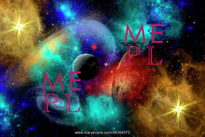 : A colorful part of our galaxy featuring planets, galaxies ? : A colorful part of our galaxy featuring planets, galaxies ?