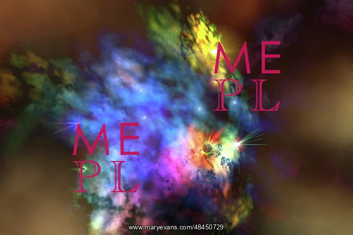 : A colorful nebula in the universe : A colorful nebula in the universe