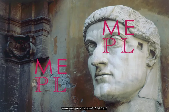 : Colossal head of Constantine, in : Colossal head of Constantine, in