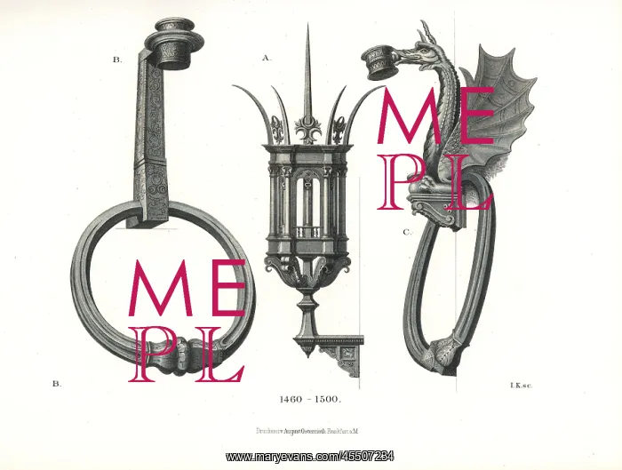 : Colossal iron lantern from the Palazzo Strozzi, Florence : Colossal iron lantern from the Palazzo Strozzi, Florence