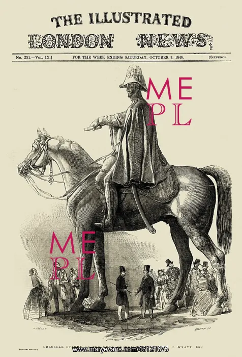 : Colossal statue of the Duke of Wellington 1876 : Colossal statue of the Duke of Wellington 1876