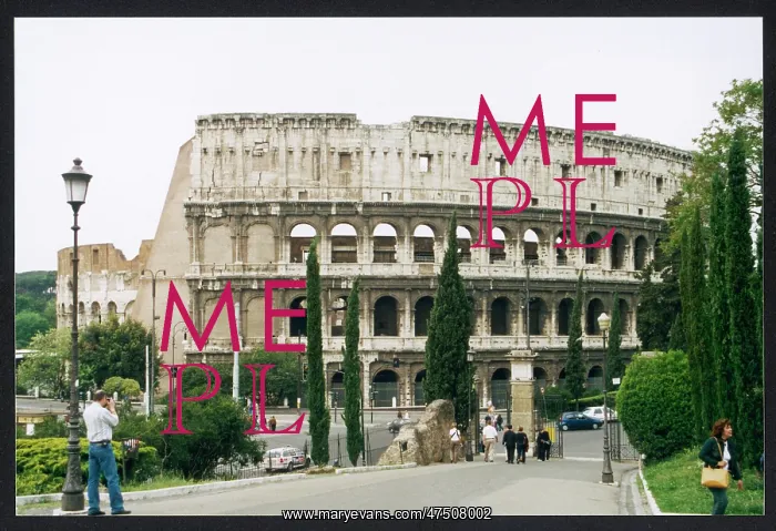 : COLOSSEUM / ROME / SIDE VIEW : COLOSSEUM / ROME / SIDE VIEW