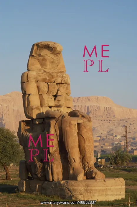 : Colossi of Memnon. Eastern colossus. Luxor. Egypt : Colossi of Memnon. Eastern colossus. Luxor. Egypt
