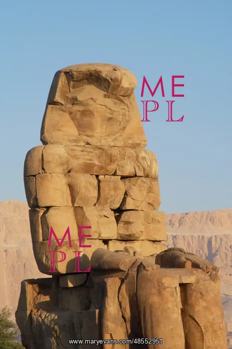 : Colossi of Memnon. Eastern colossus. Luxor. Egypt : Colossi of Memnon. Eastern colossus. Luxor. Egypt