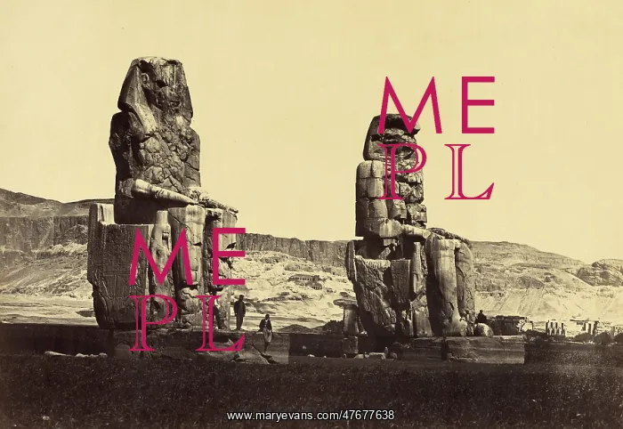 : Colossi of Memnon, Egypt, 1880s : Colossi of Memnon, Egypt, 1880s