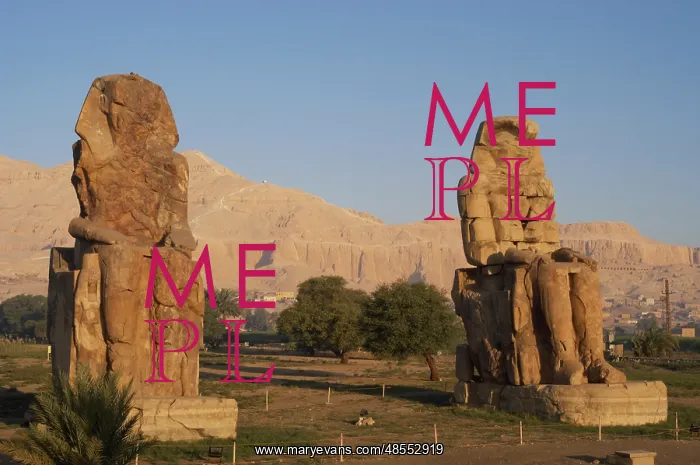 : Colossi of Memnon. Luxor. Egypt : Colossi of Memnon. Luxor. Egypt