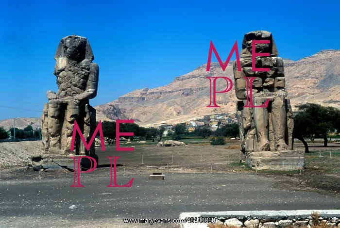 : The Colossi of Memnon, near the Valley of the : The Colossi of Memnon, near the Valley of the