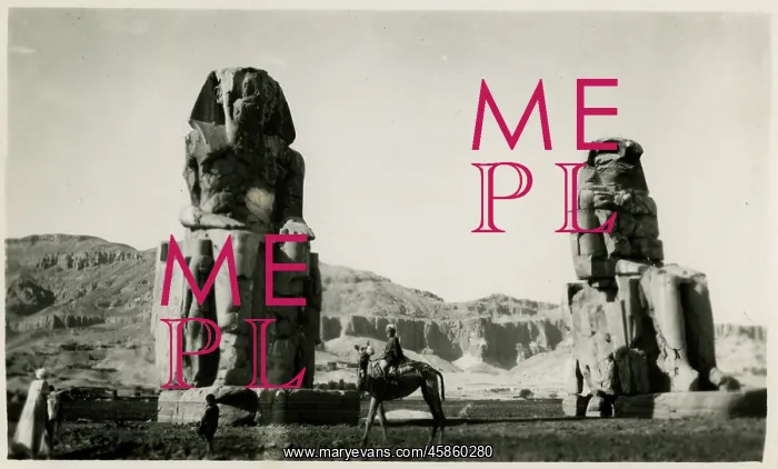 : Colossi of Memnon, Thebes, Egypt : Colossi of Memnon, Thebes, Egypt