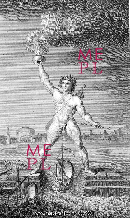 : Colossus of Rhodes, lighthouse in the form of : Colossus of Rhodes, lighthouse in the form of