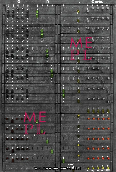 : Colossus Showing Q Panel, 1945 : Colossus Showing Q Panel, 1945