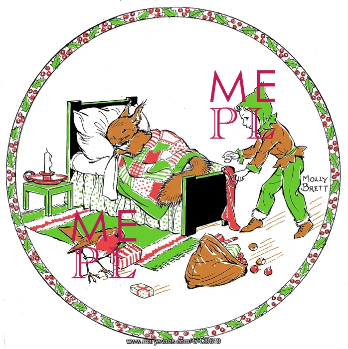  : Colour for drawing of elf at Christmas