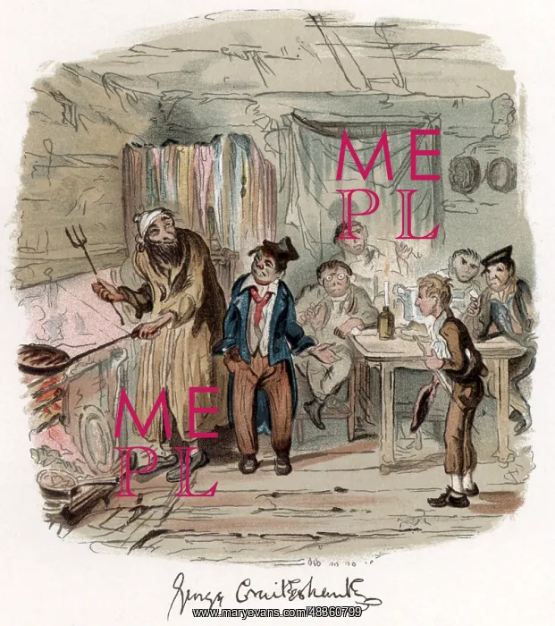 : Colour illustration of a scene from the novel : Colour illustration of a scene from the novel