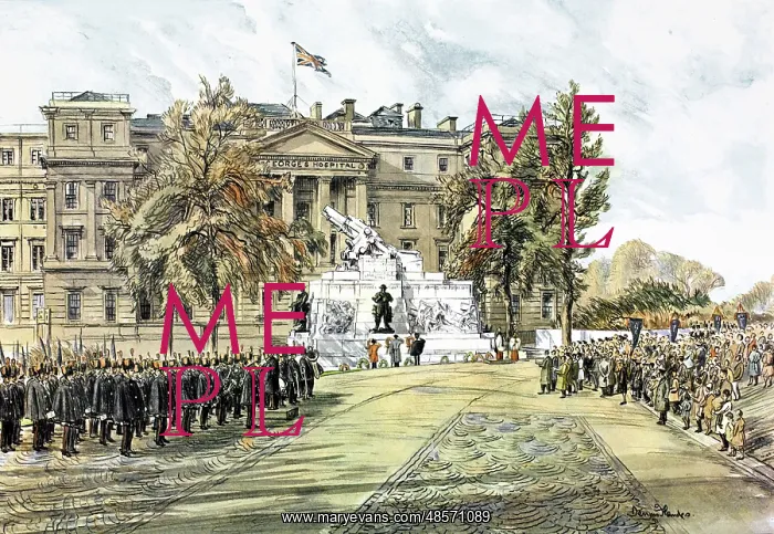 : Colour photolithograph after Dennis Flanders : Colour photolithograph after Dennis Flanders