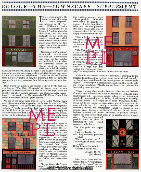 : Colour The Townscape Supplement : Colour The Townscape Supplement