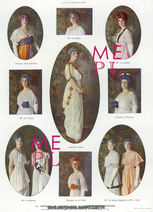 : Coloured Wigs 1914 : Coloured Wigs 1914